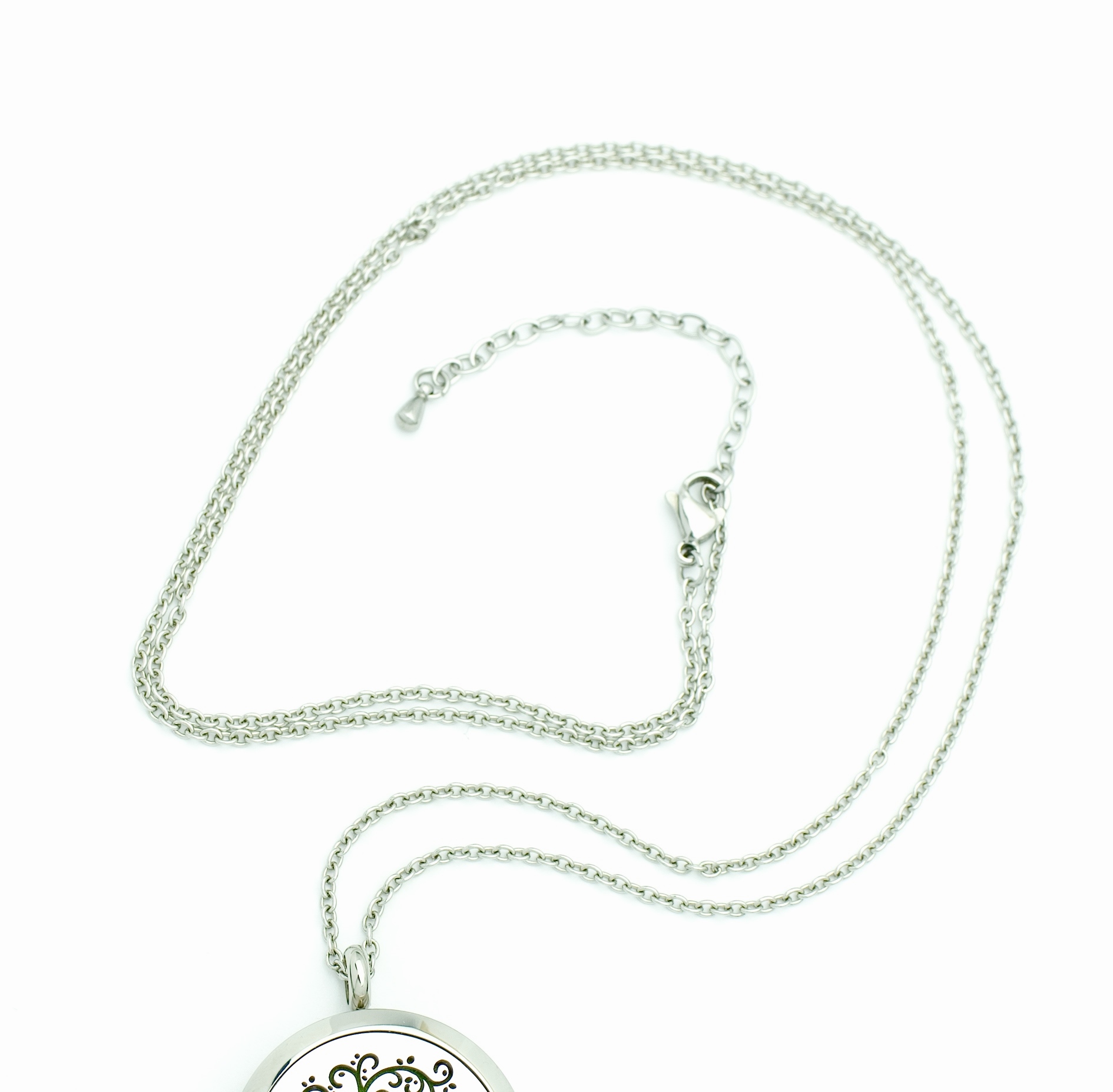 Karabiner, Karabinerverschluss, Anhänger, aroma, aromaschmuck, aromatherapie, ätherisches öl, ätherischesöl, duft, edelstahl, essential oil, essentialoil, Halskette, kette, young living, youngliving, silber, duftanhänger, duftschmuck, oillovers, joyofscent, corami