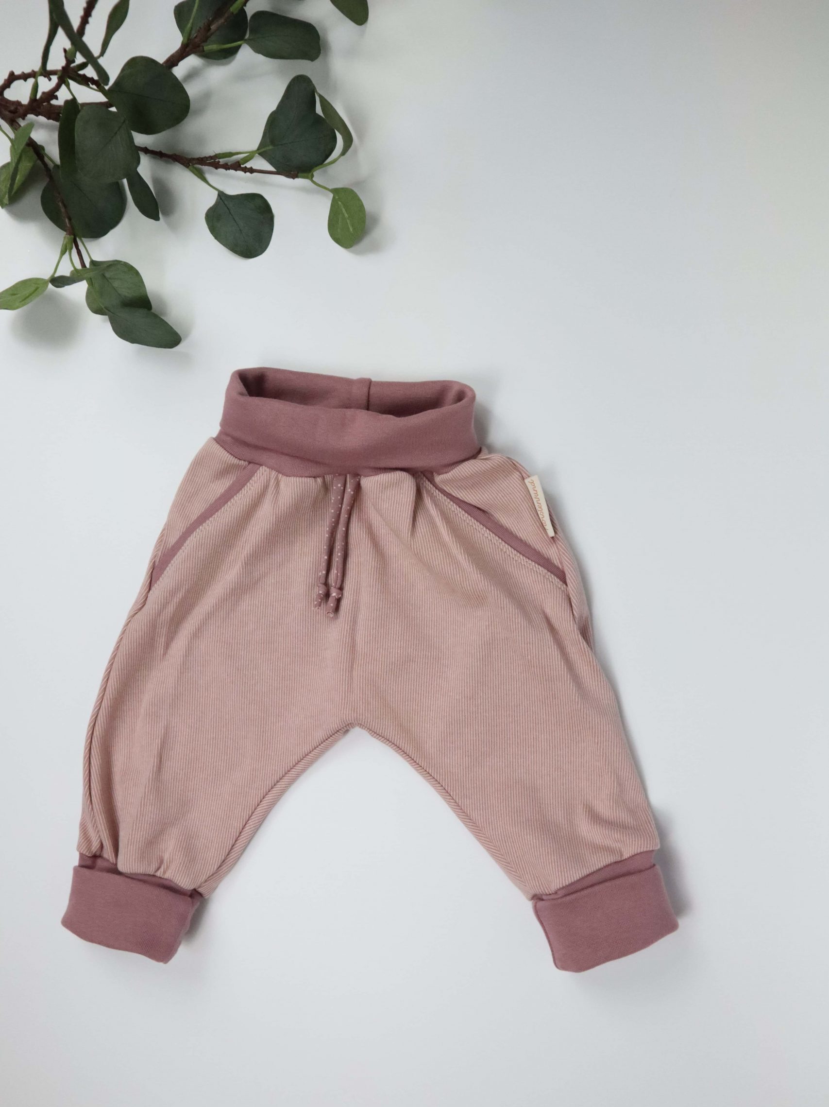Mitwachshose, Hose, Babyhose, Kinderhose, Mädchenhose, rosa, Hose, lila, altrosa, ripp