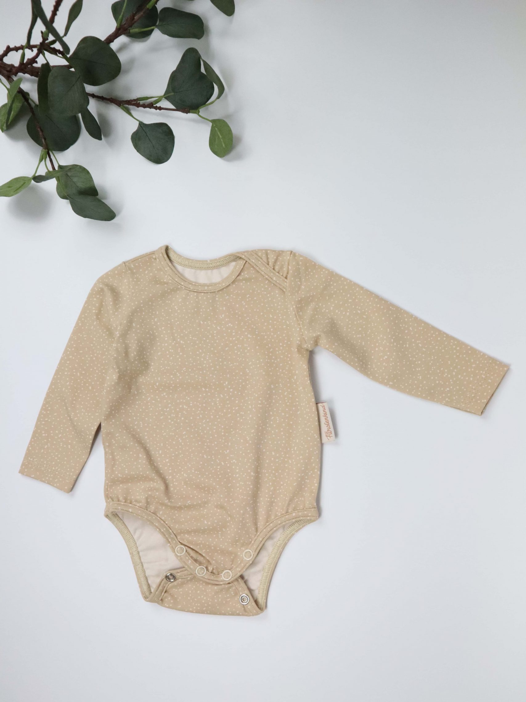 Body, beige, punkte, gepunktet, Mädchen, Jungs, Babybody, Baby
