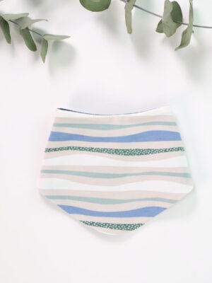 Latzerl, Tuch, Spucktuch, windel, baumwolle, genäht, handmade, handgenäht, handgemacht, spucktuch, latz, babylatz, jungs, kind, baby, blau, streifen, gestreift, cool, modern, junge, boy, jungs, geburt, grün, weiß