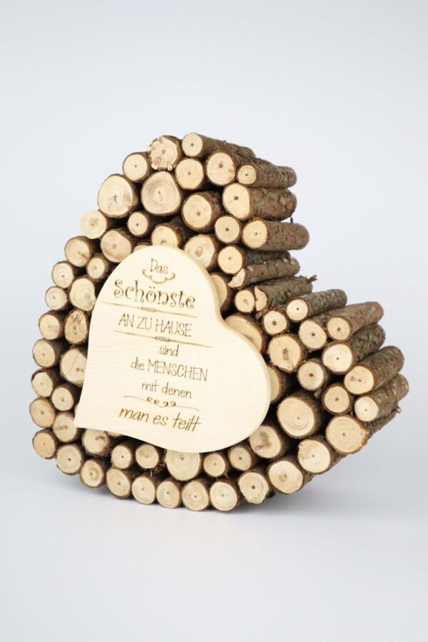 Holz, Herz, Natur, Äste, Heim, Zuhause, Haus, Deko
