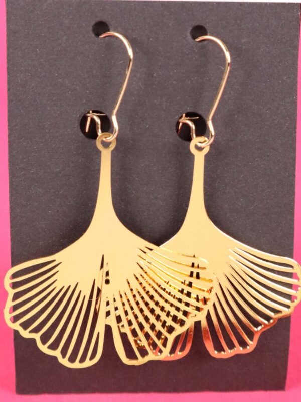 Ohrringe, Ohrhänger, Ohrschmuck, Boho, Bohemian, filigran, Messing, gold
