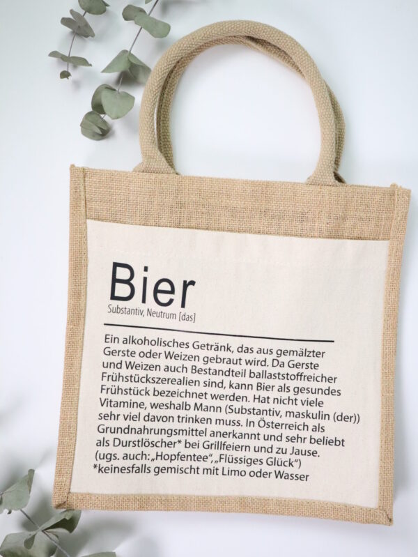 Tasche, jute, jutetasche, handmade, handgefertigt, korb, einkaufen, einkaufstasche, einkaufskorb, geschenk, weihnachten, weihnachtsgeschenk, eferding, trinken, oma, opa, mitbringsel, tragetasche, lustig, witzig, spruch, statement, geschenkverpackung, bier, biertrinker, papa, mann, männder, männergeschenk, ehemann, kollege, cool, tragerl