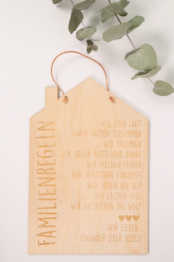 Schild, holzschild, holz, deko, holzdeko, dekoration, oma, opa, großeltern, hausordnung, kekse, zuckerl, süßes, spielen, herz, geschenk, weihnachten, muttertag, family, familie, liebe, love, haus, hausregeln, familienregeln,