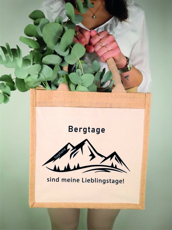 Jutetasche, tasche, täschchen, einkaufstasche, korb, einkaufskorb, einkaufen, geschenk, geschenk, muttertag, schenken, weihnachtsgeschenk, handmade, personalisiert, nach wunsch, farbe, wunsch, persönlich, geschenkstasche, ostern, valentinstag, wandern, berg, berge, bergtasche, mountain, kraxeln, wandertag, wanderschuhe, alm, almfreund, klettern, kletterer