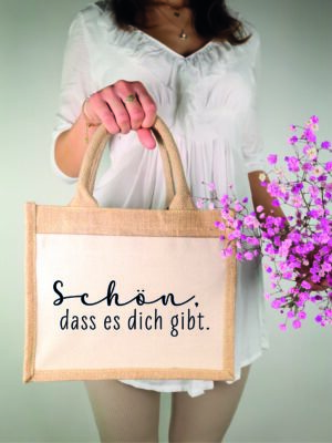 Tasche, jutetasche, kleine, tragetasche, einkaufen, jause, jausentasche, praktisch, jute, natur, baumwolle, nachhaltig, robust, trend, trendig, trendbag, trendtasche, taschentrend, mama, muttertag, mom, herz, liebe, schenken, geschenk, oma, großmutter