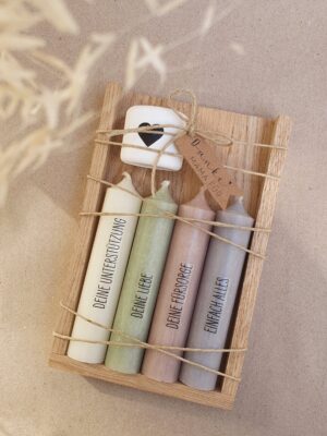 Set, kerzen, kerzenset, geschenkset, bff, freundin, mama, oma, muttertag, ostern, schenken, kerzendeko, kerzenständer, beton, raysin, nimm, dir, was, du, brauchst, liebe, mut, kraft, glück, positiv, besonders, geschenkidee, geburtstag, easy stick, spruch, positiv, mut, glück, liebe, raysin, kerzendeko, harmonie, geduld, mama, liebe, fürsorge, dankbar, danke, danke, mutter,. muttertag, mutti, mutter, oma