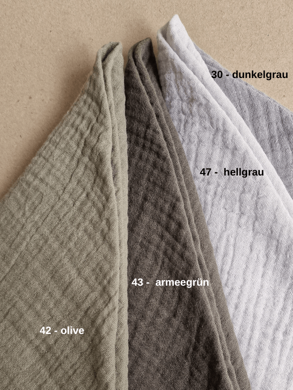 Musselin Halstuch - Farbauswahl – Bild 5