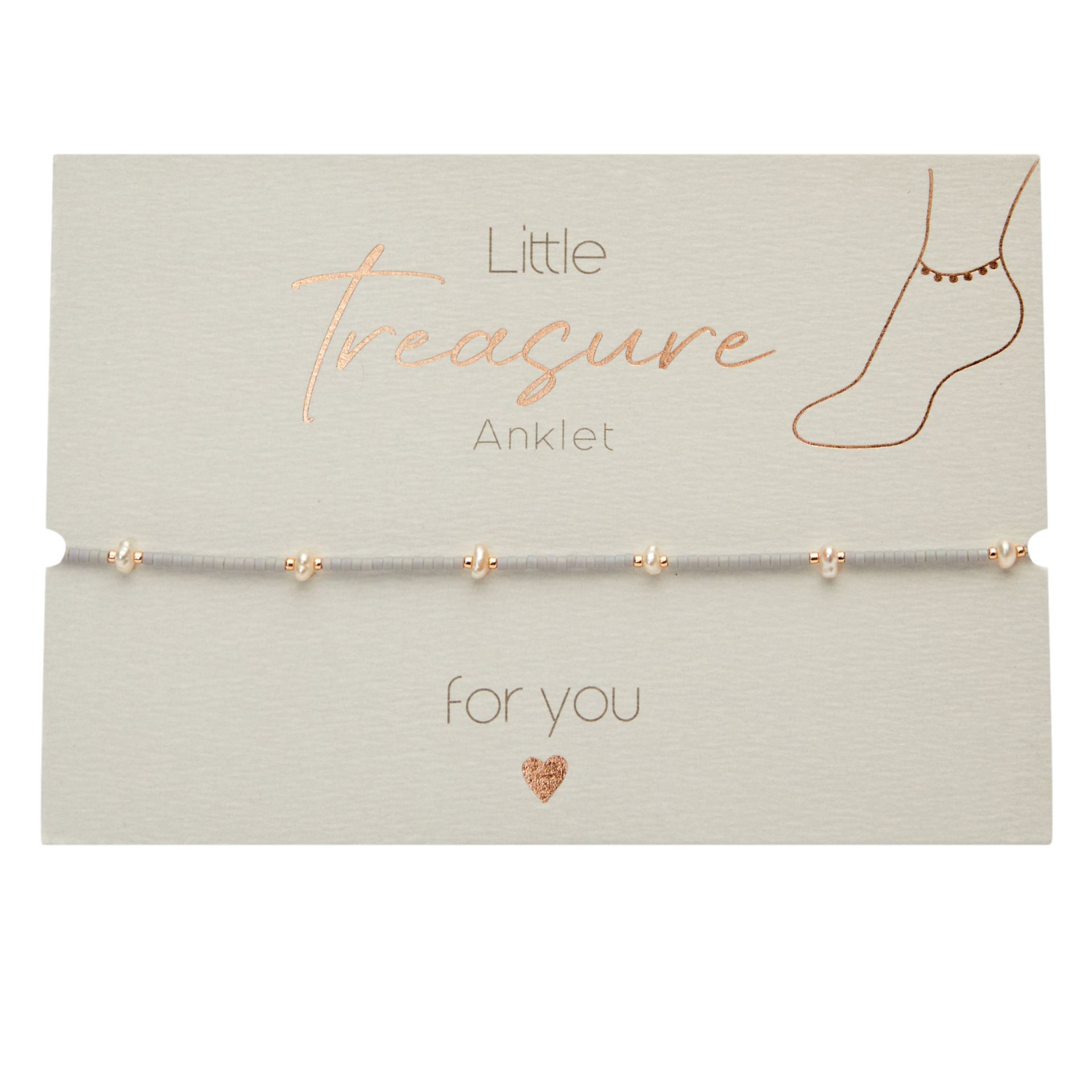 grau, Little Treasure, Fußkette, Fußkettchen, Sommer, schmuck, fußschmuck, frau, freundin, beste, bff, kind, geburtstag, schenken, besonders, online, bestellen, preiswert, edelstahl, wasserfest, wasserecht, eferding, einkaufen, oberösterreich, wels, linz, plus, city, firmung, kommunion, erstkommunion, konfirmation, liebevoll, für, dich, schmuck, energie, energetisch, energieschmuck, mijuki perlen, perlen, süßwasserperlen