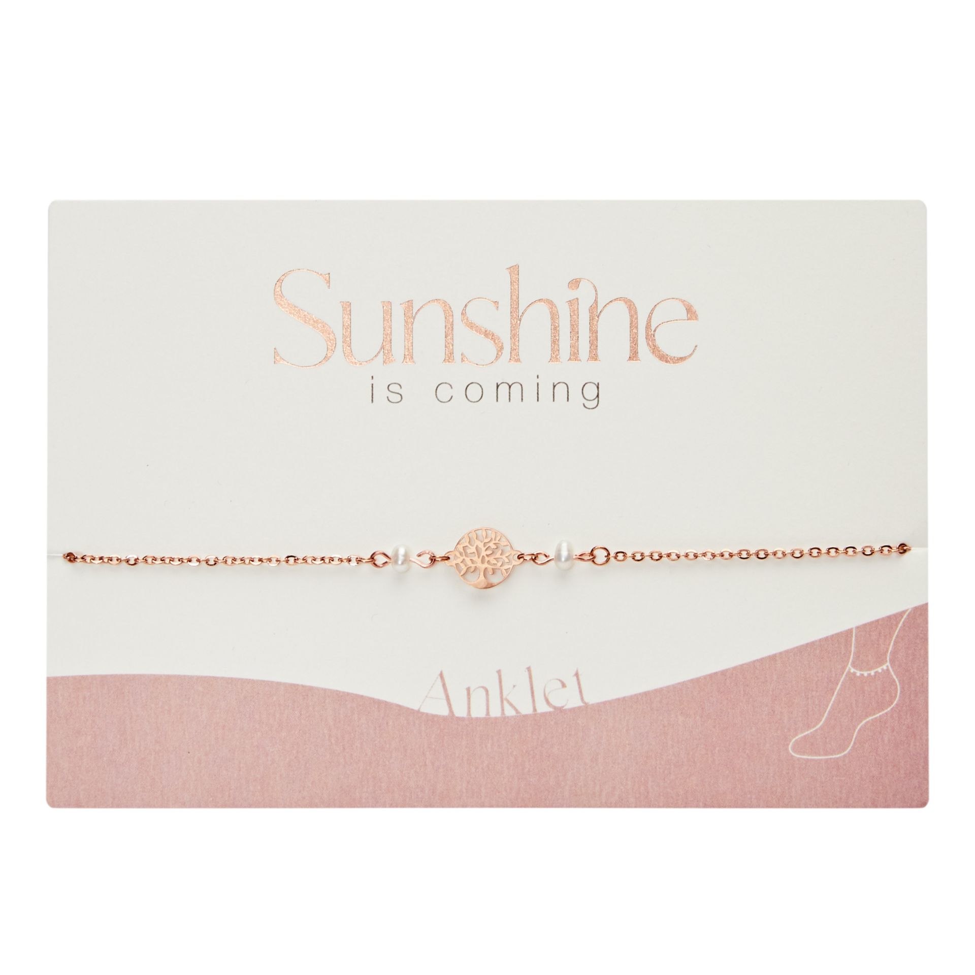Sunshine, sonne, Sommer, sunshine is coming, Meer, Urlaub, Fußkette, Fußkettchen, Sommer, schmuck, fußschmuck, frau, freundin, beste, bff, kind, geburtstag, schenken, besonders, online, bestellen, preiswert, edelstahl, wasserfest, wasserecht, eferding, einkaufen, oberösterreich, wels, linz, plus, city, firmung, kommunion, erstkommunion, konfirmation, liebevoll, für, dich, schmuck, symbol, baum des lebens, lebensbaum, süßwasserperle, zuchtperle