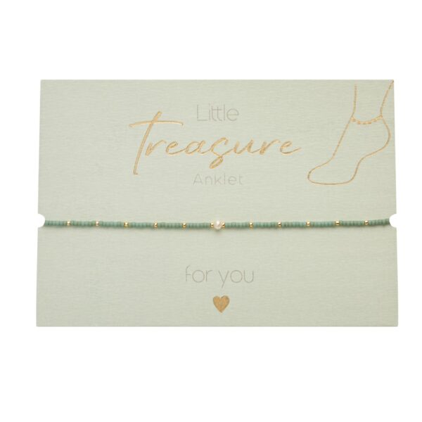mint, Little Treasure, Fußkette, Fußkettchen, Sommer, schmuck, fußschmuck, frau, freundin, beste, bff, kind, geburtstag, schenken, besonders, online, bestellen, preiswert, edelstahl, wasserfest, wasserecht, eferding, einkaufen, oberösterreich, wels, linz, plus, city, firmung, kommunion, erstkommunion, konfirmation, liebevoll, für, dich, schmuck, energie, energetisch, energieschmuck, mijuki perlen, perlen, süßwasserperlen