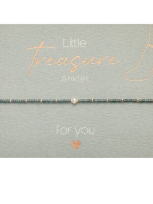petrol, Little Treasure, Fußkette, Fußkettchen, Sommer, schmuck, fußschmuck, frau, freundin, beste, bff, kind, geburtstag, schenken, besonders, online, bestellen, preiswert, edelstahl, wasserfest, wasserecht, eferding, einkaufen, oberösterreich, wels, linz, plus, city, firmung, kommunion, erstkommunion, konfirmation, liebevoll, für, dich, schmuck, energie, energetisch, energieschmuck, mijuki perlen, perlen, süßwasserperlen