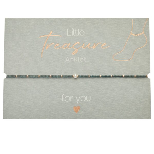 petrol, Little Treasure, Fußkette, Fußkettchen, Sommer, schmuck, fußschmuck, frau, freundin, beste, bff, kind, geburtstag, schenken, besonders, online, bestellen, preiswert, edelstahl, wasserfest, wasserecht, eferding, einkaufen, oberösterreich, wels, linz, plus, city, firmung, kommunion, erstkommunion, konfirmation, liebevoll, für, dich, schmuck, energie, energetisch, energieschmuck, mijuki perlen, perlen, süßwasserperlen