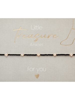 schwarz, Little Treasure, Fußkette, Fußkettchen, Sommer, schmuck, fußschmuck, frau, freundin, beste, bff, kind, geburtstag, schenken, besonders, online, bestellen, preiswert, edelstahl, wasserfest, wasserecht, eferding, einkaufen, oberösterreich, wels, linz, plus, city, firmung, kommunion, erstkommunion, konfirmation, liebevoll, für, dich, schmuck, energie, energetisch, energieschmuck, mijuki perlen, perlen, süßwasserperlen
