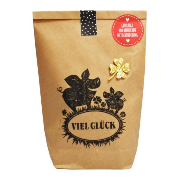 überraschung, wundertüte, überraschungstüte, schenken, geschenk, besonders, liebevoll, verpackt, geschenksidee, verschenken, mitbringsel, kleinigkeit, Weihnachten, advent, silvester, glück, glücksbringer, schwein, schweinchen, kleeblatt
