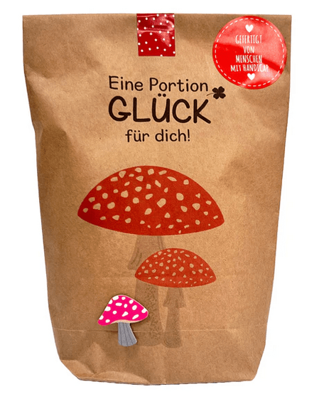 überraschung, wundertüte, überraschungstüte, schenken, geschenk, besonders, liebevoll, verpackt, geschenksidee, verschenken, mitbringsel, kleinigkeit, Weihnachten, advent, silvester, glück, glückspilz, fliegenpilz